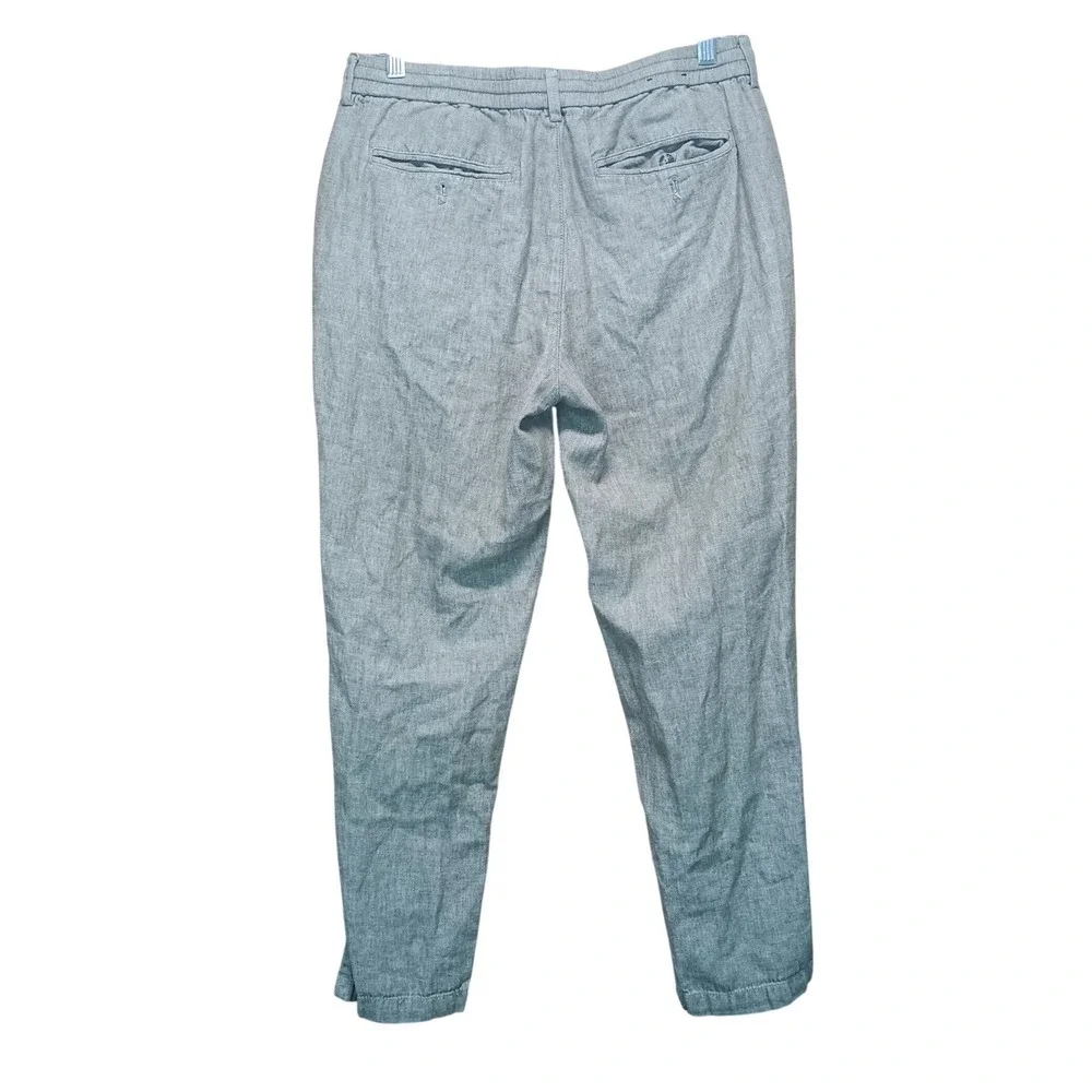 Banana Republic Mason Athletic Tapered Green Linen Blend Pants Men 32x32 (32x26)